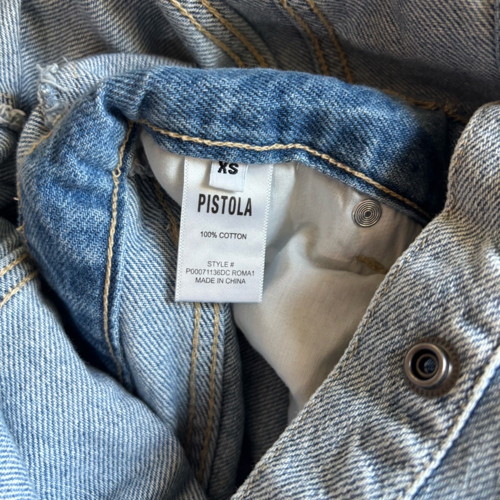 NWT Pistola szXS Lennox Denim Romper in Color-Roma ,Anthropologie - Picture 12 of 16